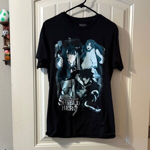 Hot Topic Shield Hero Black Graphic Tee